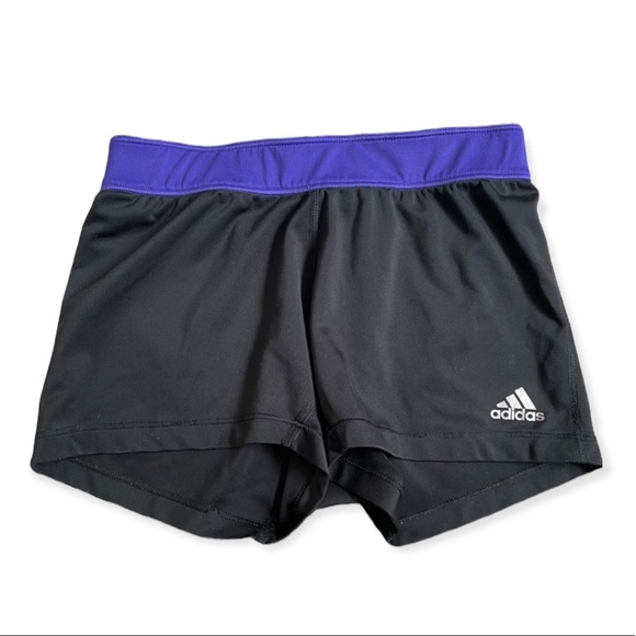 adidas Shorts Adidas Techfit Spandex Workout Shorts Purple Band